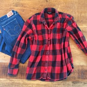 Madewell Oversized flannel shirt - Buffalo plaid